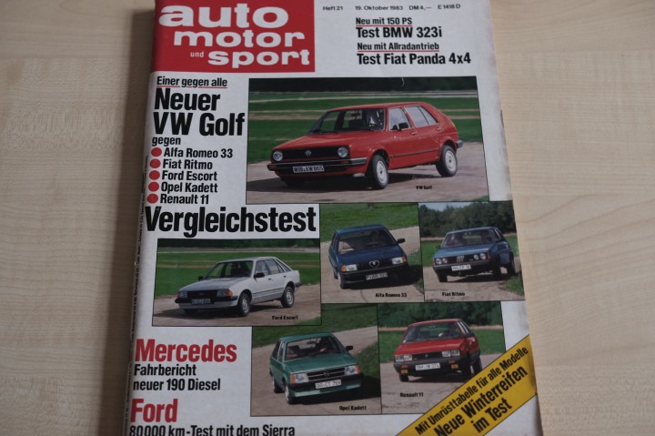 Deckblatt Auto Motor und Sport (21/1983)